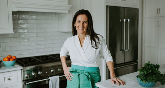 Heather Carey, MS in the kitchen